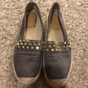 Grey espadrille sneakers